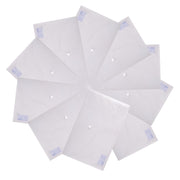 Linc A4 Size Transparent Button File | Transparent Document Organizer Folder | Folders for Student, Personal Use & Office Purpose, Pack of 10