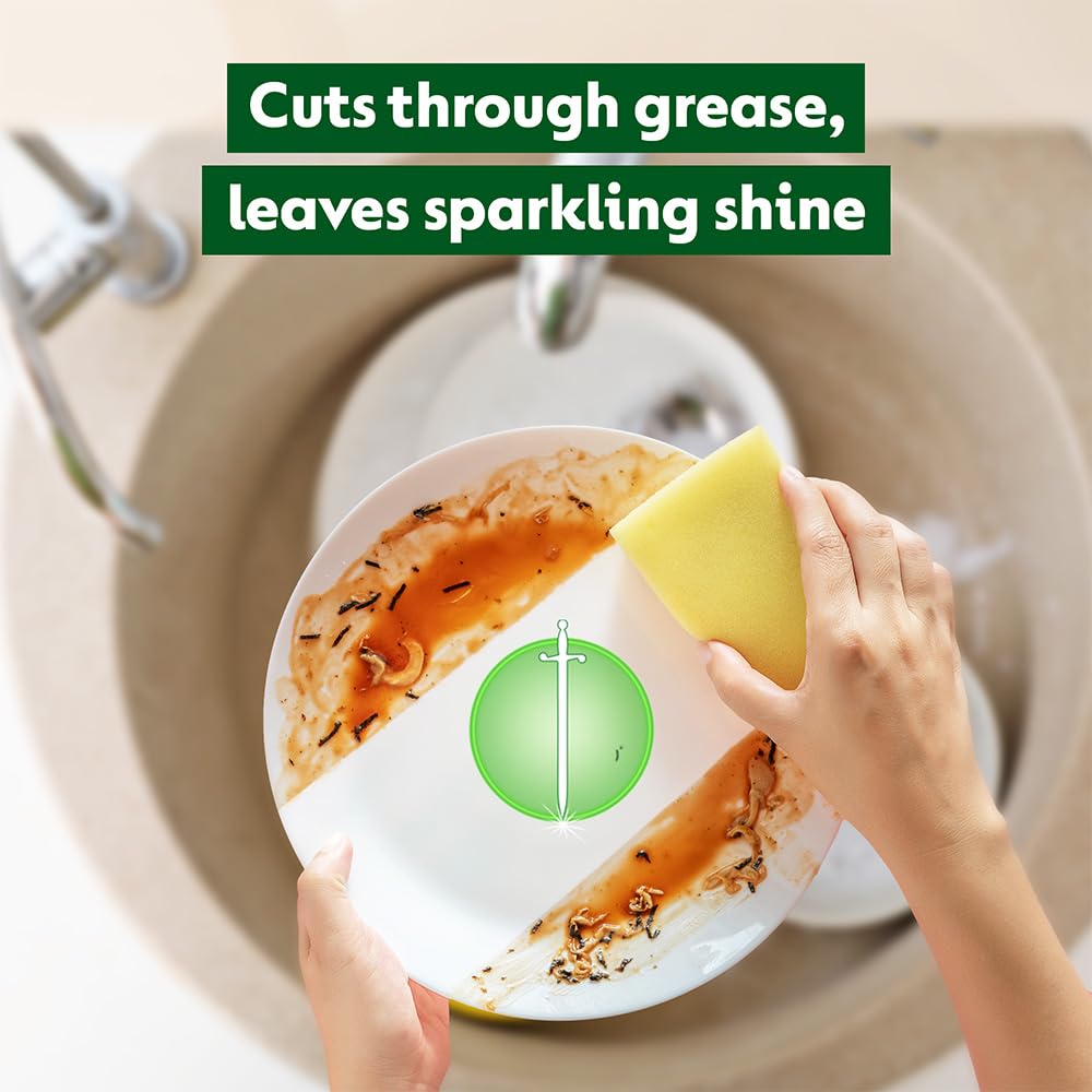 Dettol Dishwash liquid and Kitchen Gel | Cuts Tough Grease | Remove germs | Lemon Fragrance | 500ml (Refill Pack)