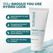Suroskie Hydro Lock 4D Hyaluronic Acid Moisturizer for Face, 24 Hour Hydration Gel Cream with Aloe Vera & Allantoin, Lightweight Non-Sticky Oil-Free Face Moisturizer, All Skin Types