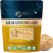 BrijBooti Organic Babool Gond For Ladoo -(250 Gr) Kikar Gond - Gum Arabic - Babul Gond - Edible Gum - Dink - Karuvelam Pisin - Premium Export Quality | FSSAI, GMP, ISO Certified