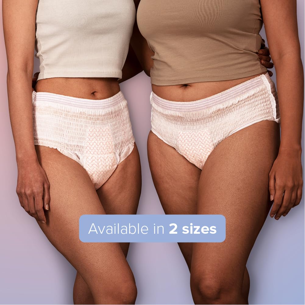 Nua Overnight Period Panties for Women | 360 degree coverage | For Heavy Flow | Unscented | 5 Disposable Period Panties | Extra Large | Upto 0% Leakage (Pack of 2)