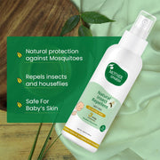 Mother Sparsh 98% Water Based Baby Wipes I Plant made Wet Wipes I 80 Pcs wipes with lid, Pack of 3 & Mother Sparsh Natural Insect Repellent Spray For Babies- 100ml