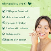 WishCare Pure & Natural Aloe Vera Gel for Skin, Face and Hair | For Hydrating, Moisturizing & Soothing Skin | For Men and Women | 200ml