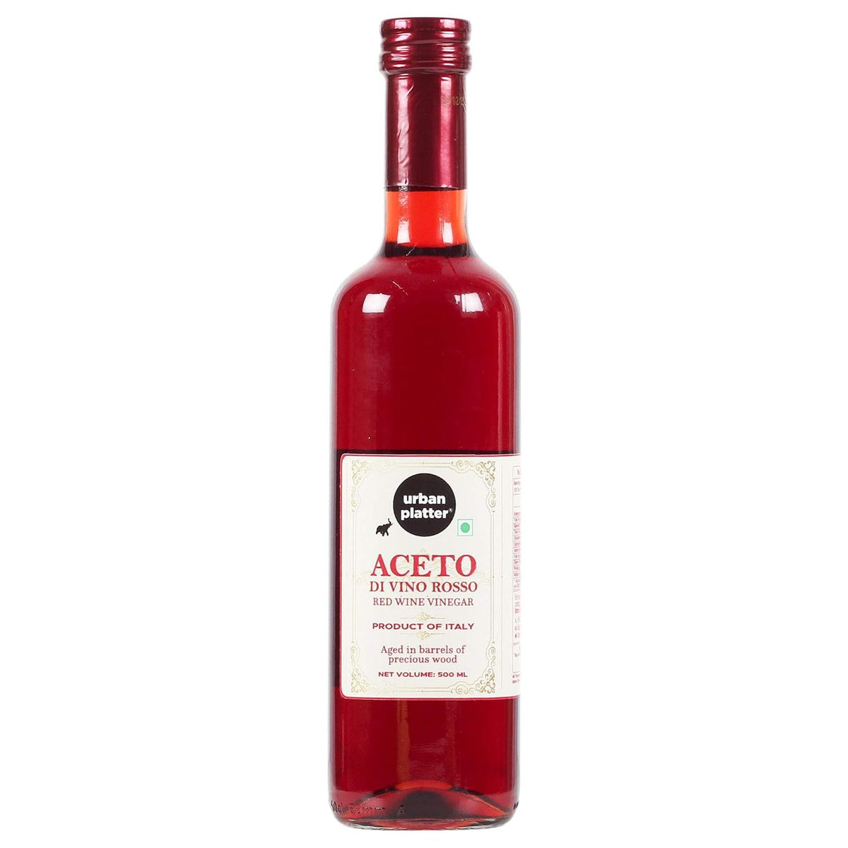 Urban Platter Aceto Di Vino Rosso Red Wine Vinegar, 500ml (Product of Italy, Perfect for Salads, 6% Acidity, Use for Dressing Salads, Making sauces, Making Spreads and Season proteins)