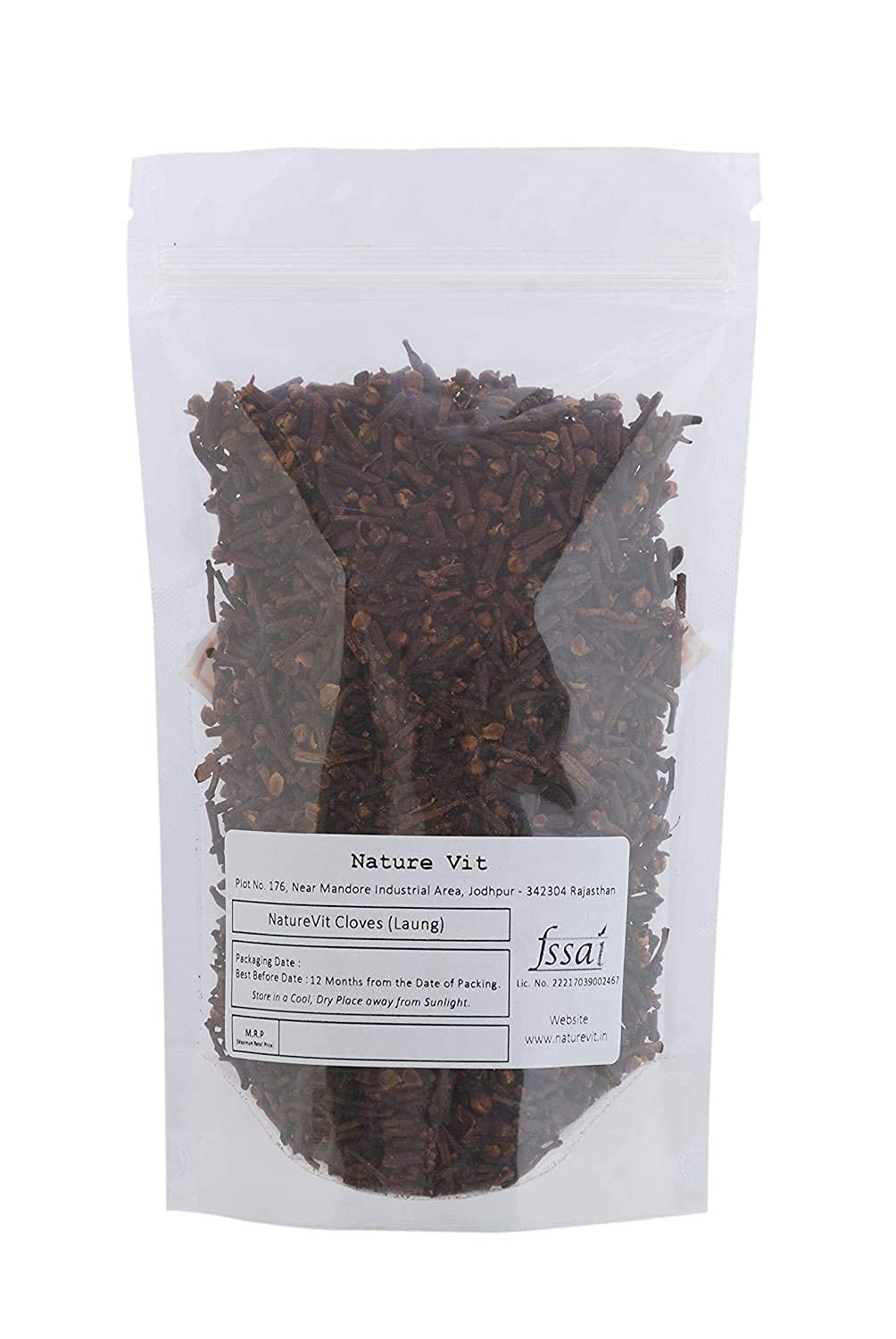NatureVit Whole Cloves 200g | Premium Laung | Aromatic & Strong Flavor Spice | Ideal for Cooking, Masala, Ayurvedic Use & Immunity | 100% Pure & Natural Clove