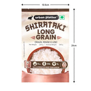 Urban Platter Shirataki Long-Grain Rice, 220g (Pack of 12) (Keto-Friendly | Low-Carb | Low-Calories | Fat-Free | Gluten-Free | Konjac Miracle Rice)