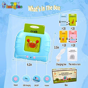 Toy Imagine Talking Flash Cards Toy for Kids | 224-Word Learning Device for Toddlers | Montessori Learning Toys for Boys & Girls Ages 2-6 | Preschool Game & Birthday Present,Language Skills