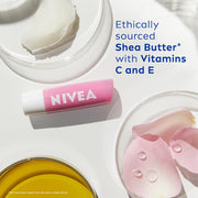 NIVEA Soft Rose Shine 4.8g Lip Balm|24 H Melt in Moisture Formula|Natural Oils|Glossy Finish,4.8 g (Pack of 1)