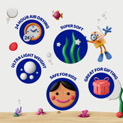Fevicryl Magic Clay 160g (8x20g) | Air Dry Clay for Kids | Super Light, Non-Sticky Dough | 6 Colours + 2 Foam Clay | 2 Free Tools | Safe & Non-Toxic | Ideal Gift