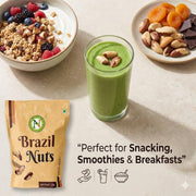 NatureVit Brazil Nuts 100g | Premium Whole Nuts | Rich in Selenium, Healthy Fats & Antioxidants | Keto-Friendly Superfood Snack