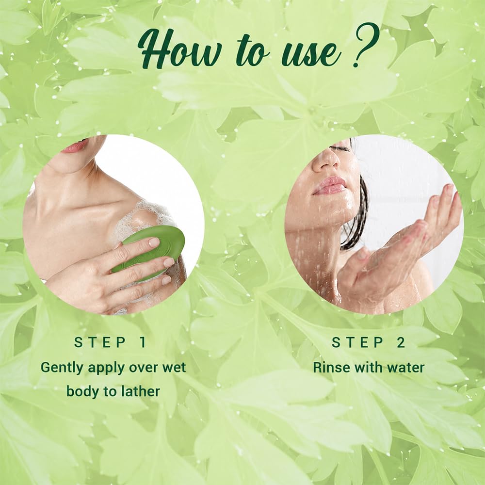 Biotique Basil & Parsley Revitalizing Bathing Bar| Ayurvedic and Organically Pure| Maintains Skin’s Natural pH |100% Botanical Extracts| Suitable for All Skin Types | 150gm 3, 225 g (3 x 75 g)