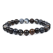 ASTRODIDI Natural Certified Black Sulemani Hakik Stone Bracelet with Lab Report | Aqeeq Agate Akik Kala Haqiq Gemstone