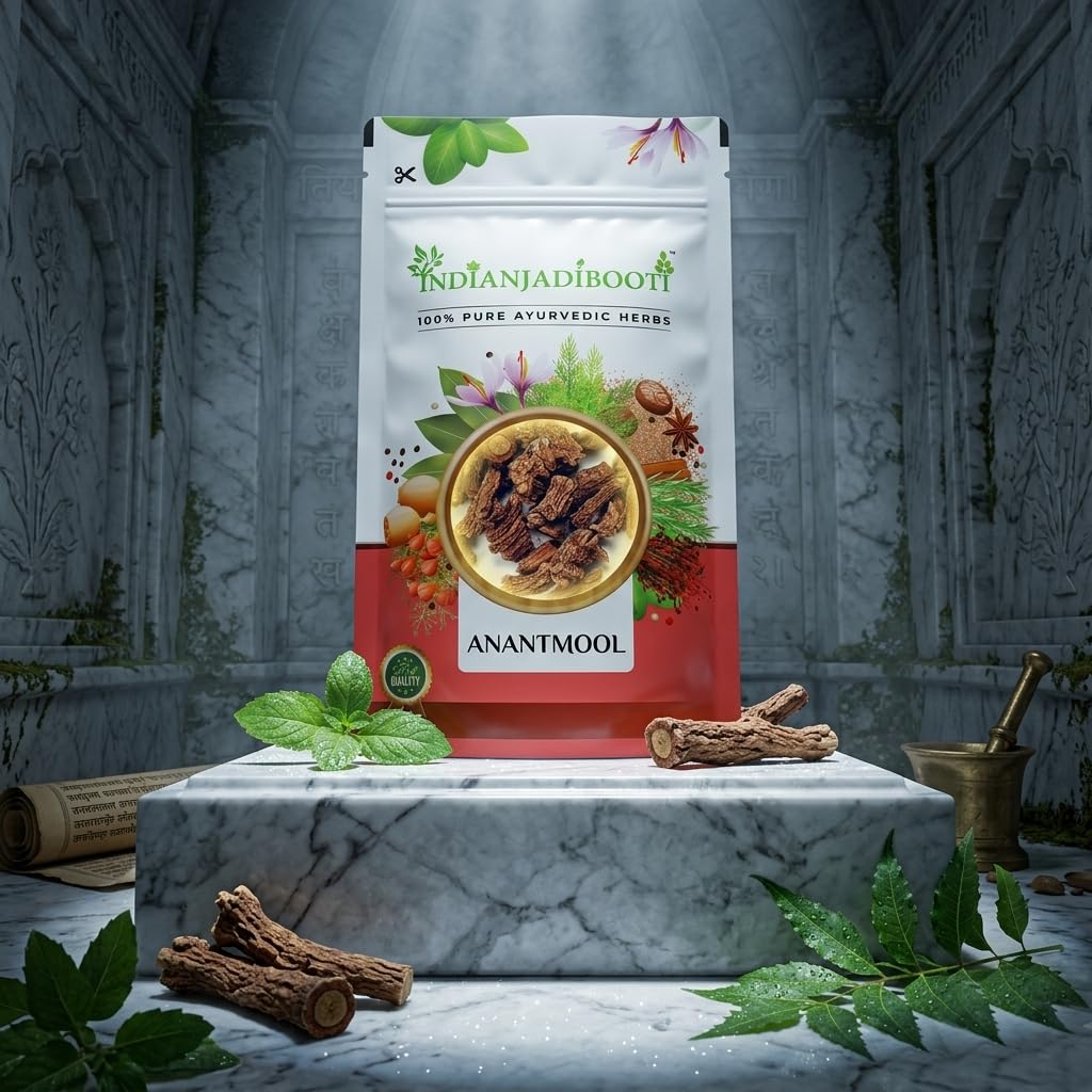 IndianJadiBooti Anantmool Hemidesmus indicus, 100 Grams Pack | Pack Of 3