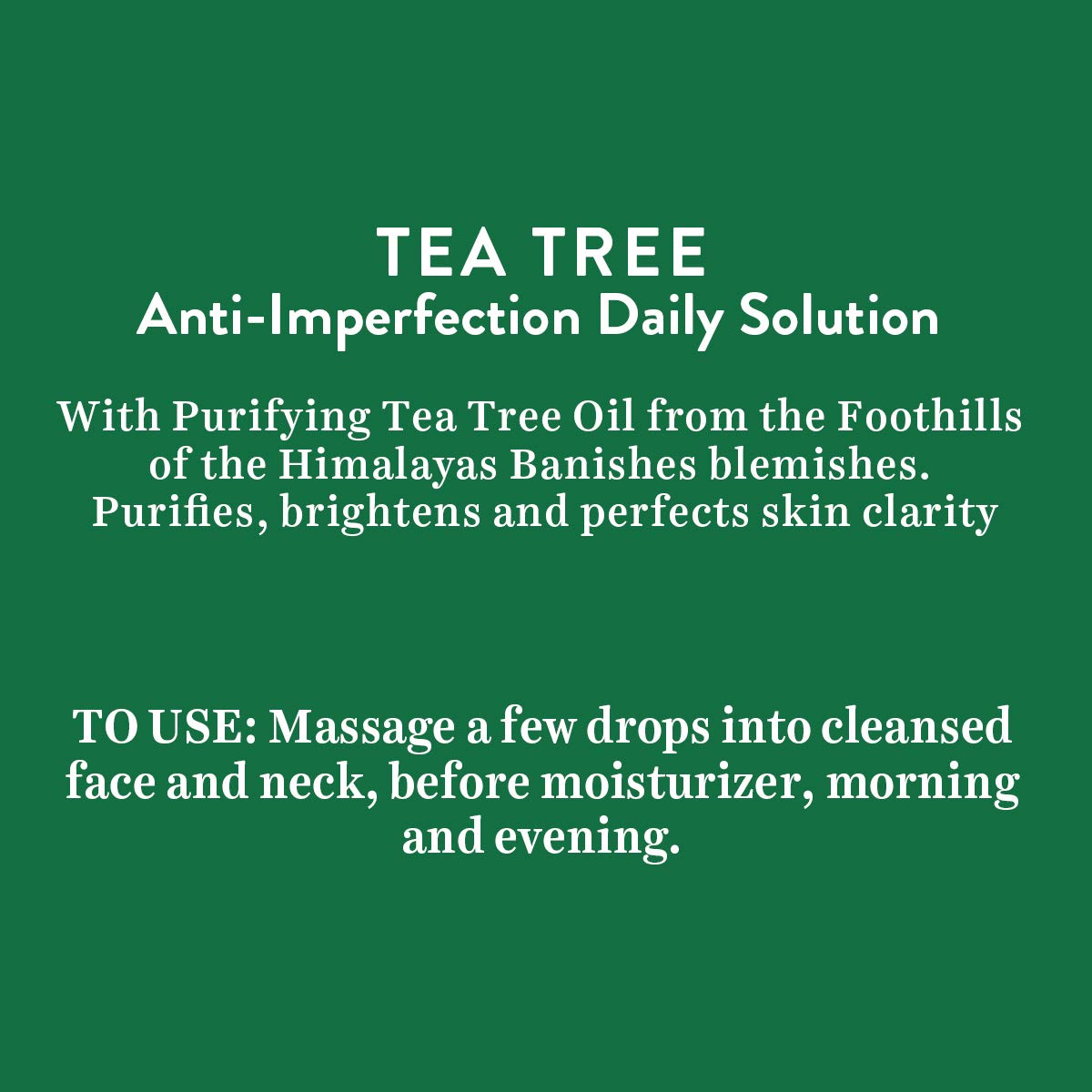 Biotique Tea Tree Anti-Imperfection Daily Solution Face Serum for Normal to Oily Skin, 30ml