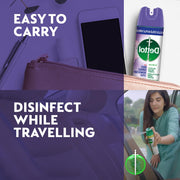 Dettol Multi-Surface Disinfectant Sanitizer Spray Bottle | 24 hours protection| Germ Kill on Hard and Soft Surfaces (Orchard Bloom, 225ml) (Pack of 3)