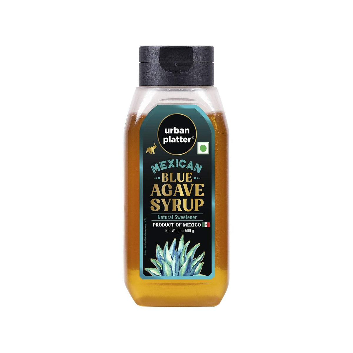 Urban Platter Mexican Blue Agave Syrup,500g (Plant-Based Sweetener, Refined Sugar Alternative, Easy to Mix in Hot & Cold Recipes)