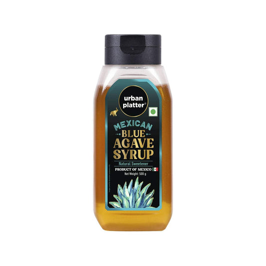 Urban Platter Mexican Blue Agave Syrup,500g (Plant-Based Sweetener, Refined Sugar Alternative, Easy to Mix in Hot & Cold Recipes)