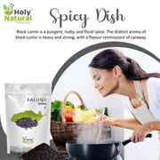 Holy Natural Kalonji Seeds – 400 Gm | Also called Black Seeds, Nigella Sativa and Black Cumin Seeds | Bold and Unique Seeds Flavor