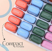 Hauser Pod Erasers – Pack Of 10 Soft & Non-Dust Erasers | Smooth Clean Erasing For School, College & Office | Ideal For Pencils | Student Stationery Essentials, Multi-Color