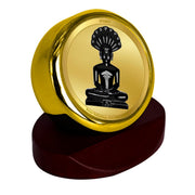 DIVINITI 24K Gold Plated Religious Car Dashboard Frame | Premium God Idol Frame for Car, Home Mandir & Office Table | Spiritual Gift, Decorative Showpiece | Parshvanath