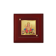 DIVINITI Lord Ganesha 24K Gold Plated MDF Photo Frame|Premium Religious Table Top Frame for Home, Office & Prayer Room|Luxury Spiritual Gift Item for Housewarming, Festive Gifting|10 x 10 CM