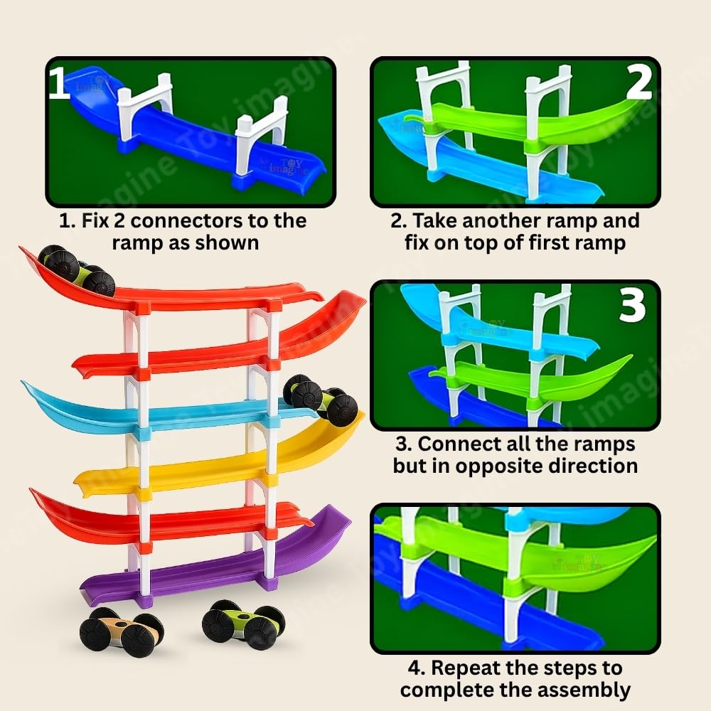 Toy Imagine 6-Level Racer Ramp Track Toy for Kids