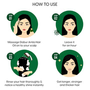 Dabur Amla Hair Oil - 1100ml (550ml x 2) | For Strong, Long and Thick hair | Nourishes Scalp | Controls Hair Fall, Strengthens Hair & Promotes Hair Growth