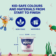 Fevicryl Magic Clay 160g (8x20g) | Air Dry Clay for Kids | Super Light, Non-Sticky Dough | 6 Colours + 2 Foam Clay | 2 Free Tools | Safe & Non-Toxic | Ideal Gift