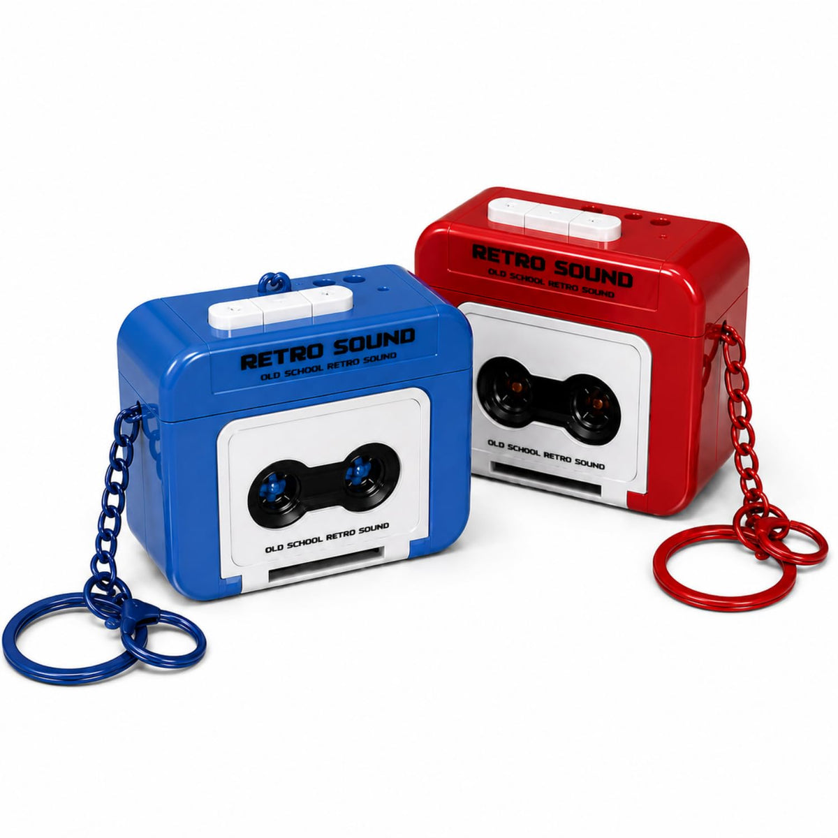 Toy Imagine Retro Cassette Tape Keychain, Pack of 2
