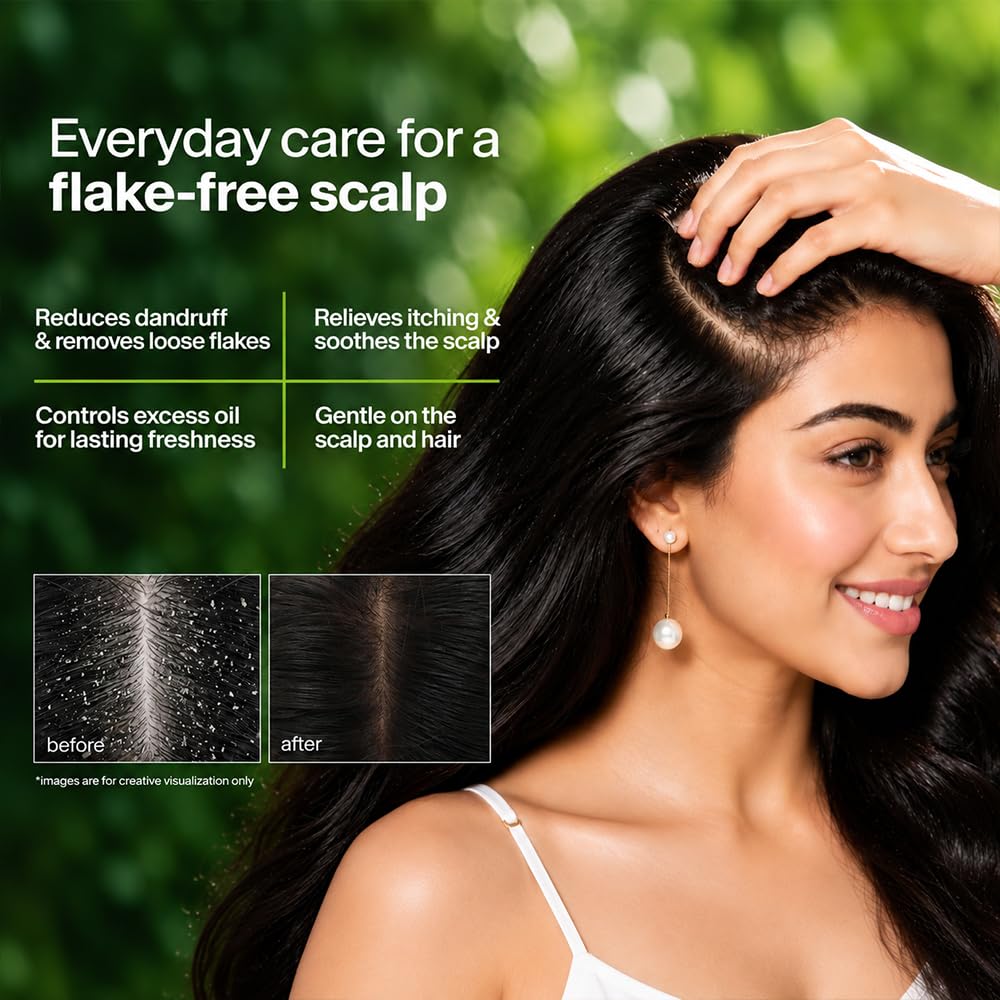 Biotique Fresh Neem Anti Dandruff Shampoo and Conditioner | Controls Dandruff | Eliminates Dryness, Flaking, and Itching | Hair Looks Fresh and Lustrous |Suitable for All Skin Types | 650ml