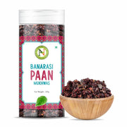 NatureVit Banarasi Paan Mouth Freshener 200g | Sweet Banarasi Meetha Paan Mix with Gulkand, Betel Leaf & Fennel | Traditional After-Meal Treat