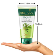 Biotique Tea Tree Skin Clearing Face Wash | Acne & Pimple Treatment Face Wash | Helps Control Oil, Reduce Blemishes & Prevent Breakouts | Enriched with 100% Botanical Extracts | 150ml