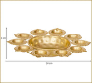 DSH Decorative Urli Bowl for Home Decor Handcrafted Bowl Diwali Decor ItemFor Flowers and Tea Light Candles(10 Inch) Festival Decoration