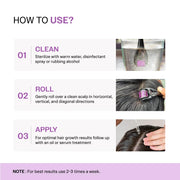 Bare Anatomy Derma Roller for Hair Growth | 0.5 mm with 540 Titanium Micro Needles | Stimulates Hair Follicles & Improves Scalp Circulation