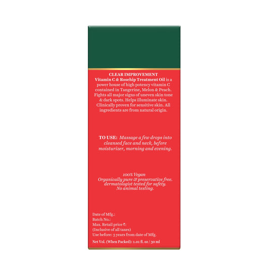 Biotique Advanced Organics Clear Improvement Vitamin C & Rosehip Treatment Oil, 30ml