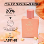 Bella Vita Luxury Bella Vita Organic Skai Unisex Liquid EDC & Glam EDP Perfume Combo, Pack Of 2 Premium Long Lasting Fragrance Scents, 100ml Each - Musk, Wood, Spicy, Jasmine