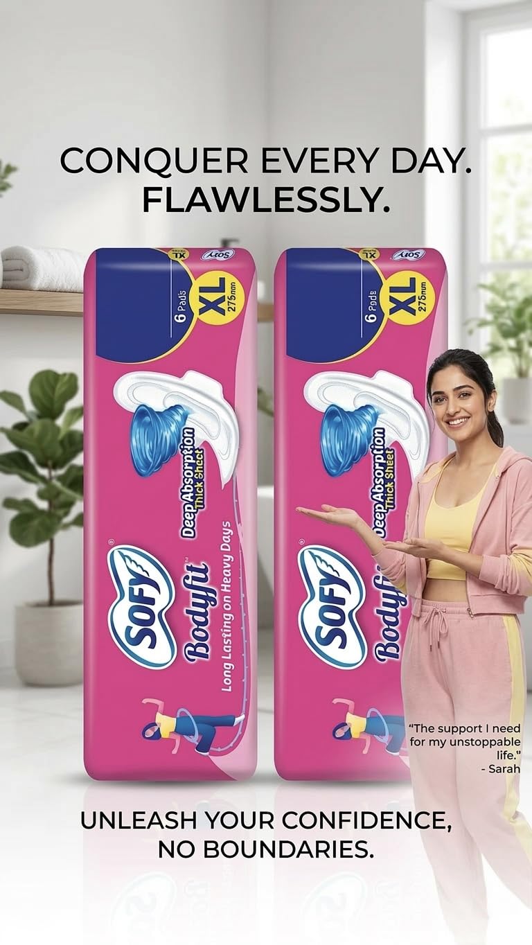 Sofy Bodyfit Regular Sanitary Pads, Pack of
