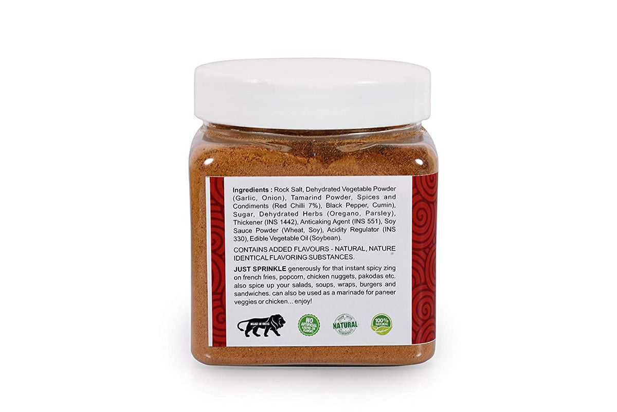 NatureVit Peri Peri Seasoning Masala Powder 300 Gram | Spicy & Tangy Multipurpose Masala | Perfect for Fries, Pasta, Popcorn, Pizza & Snacks