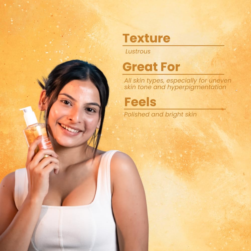Suroskie Bloom Glaze Brightening Glow 2-in-1 Body Scrub Wash with Glycolic Extract, Liquorice & Niacinamide for Tan Removal & Even Skin Tone - Exfoliating Shower Gel for Women & Men