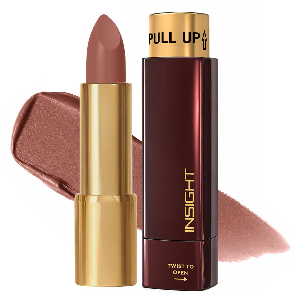 INSIGHT Cosmetics Blur Rouge Lipstick – Long Lasting | Matte Finish | Non-Transfer | Lightweight & Non-Sticky | One-Swipe Pigment (Deadline Diva) – 4.2g