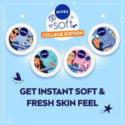 NIVEA Soft Entertainer College Edition Moisturizer for Face, Hand & Body, Non Sticky Cream, 300 ml