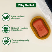 Dettol Original Bathing Soap Bar with 12hr Germ protection (750gm) | Kills 99.99% Germs, 125g (Pack of 6)