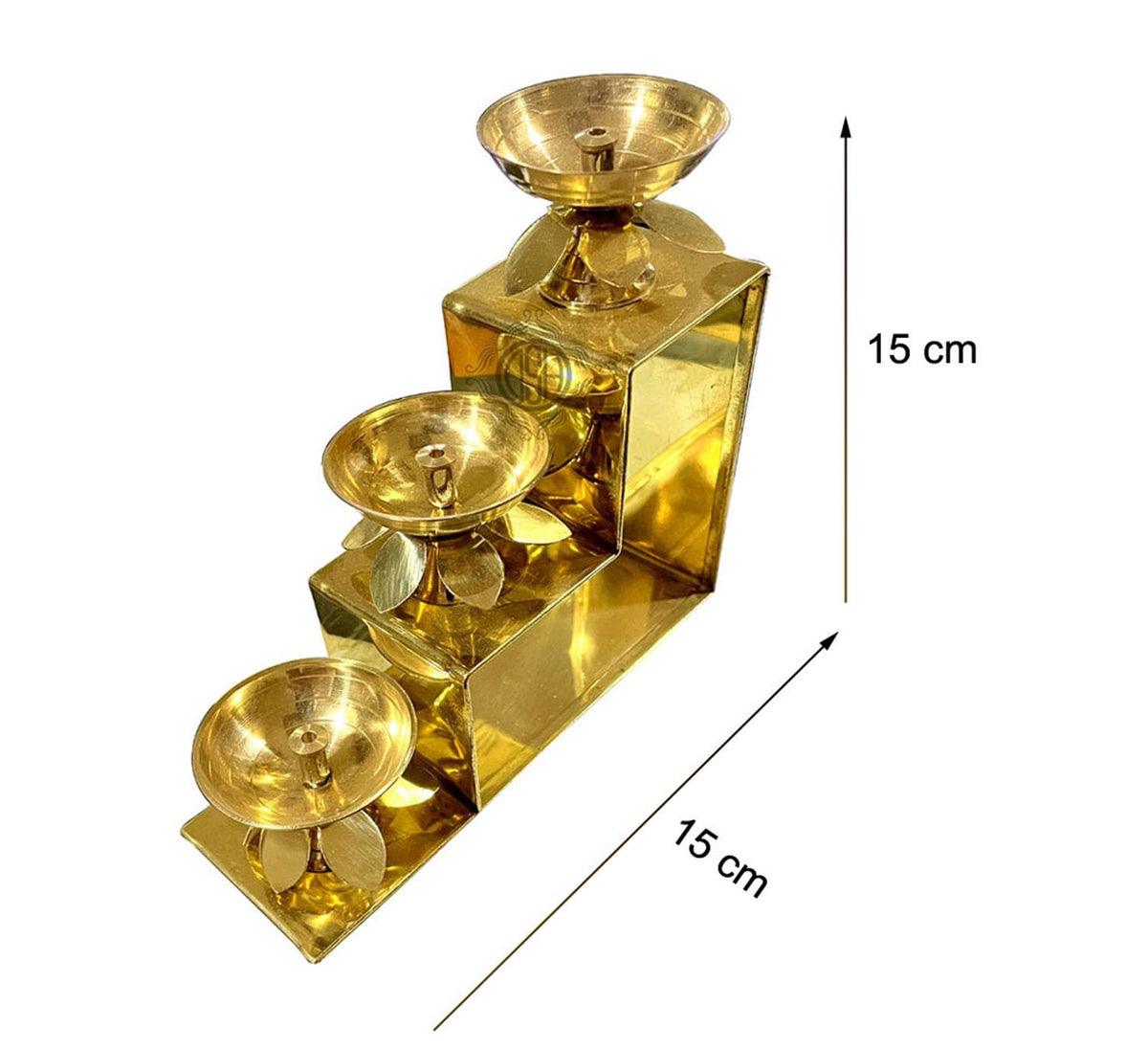 DSH CRAFTING YOUR CURIOSITY Brass Diya Oil Lamp for Puja Home Office Mandir Akhand Jyot Diya Deepak for Diwali Festival Gift Item