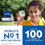 NIVEA Soft Daily SPF 15 Moisturizer | 88% UV Protection | Face & Body Cream for Healthy Glow in 5 Days | No White Cast | Vitamin E & Shea Butter | Lightweight, Quick Absorbing | 72H Hydration | 300ml