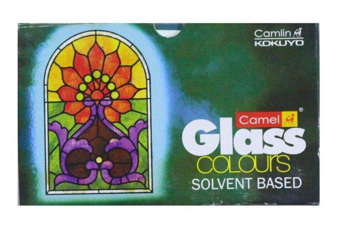 Camel Camlin Kokuyo Fabrica Acrylic Ultra Colors - 10ml Each, 6 Shades Solvent Based Glass Color - 20ml Each, 5 Shades