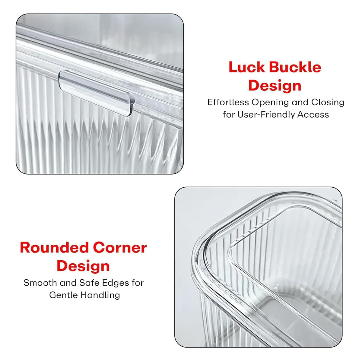 E-COSMOS® Transparent Makeup Brush Organizer Box with Lid | Dustproof Cosmetic Storage Container for Brushes, Beauty Tools & Accessories | Multipurpose Vanity & Dressing Table Organizer