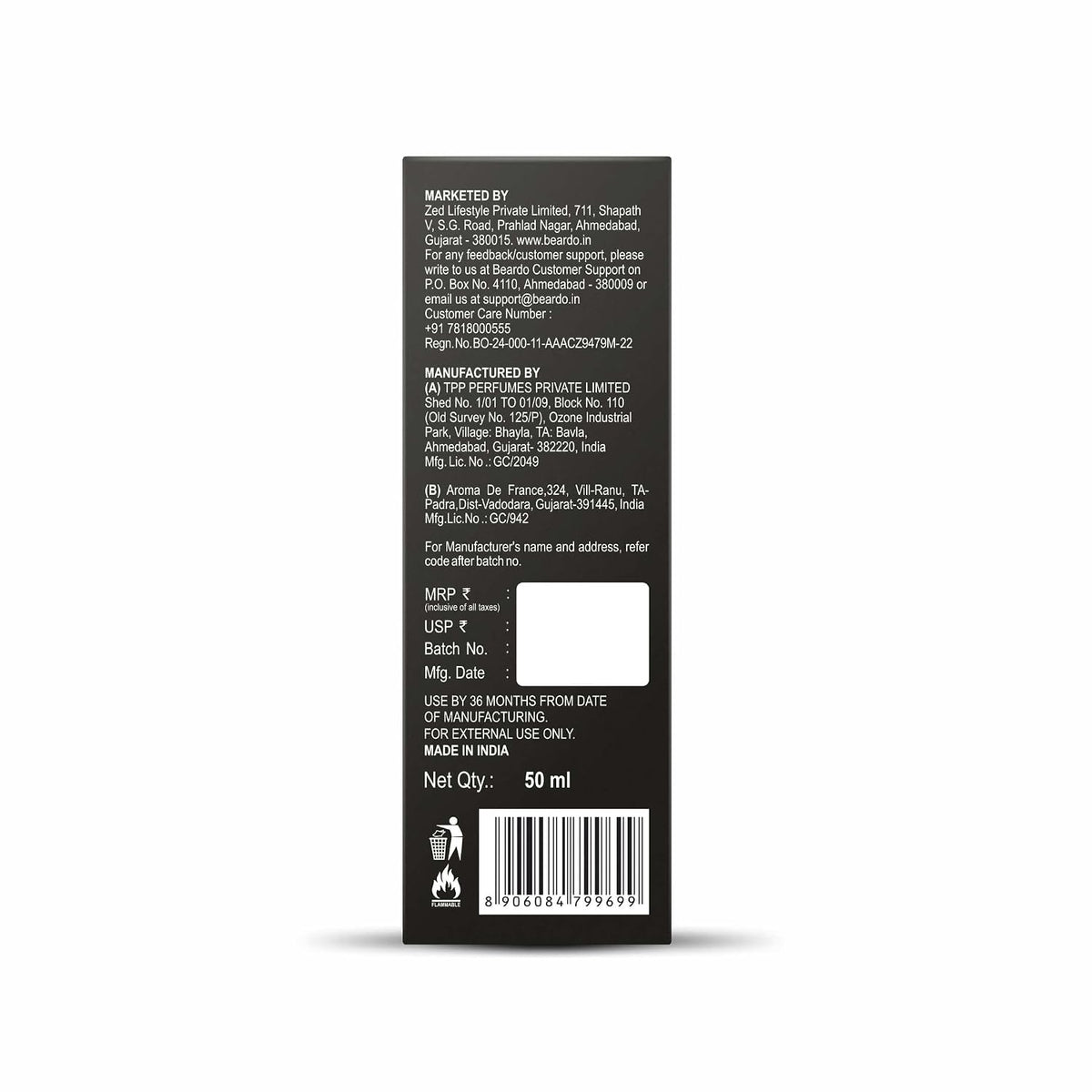 Beardo Don Perfume for Men, 50ml | With Melon, Jasmin, Vanilla Intense Fresh | Strong Long Lasting Mens Perfume | EAU DE PARFUM Men | Gift for husband | Gift for boyfriend | Gift for Men