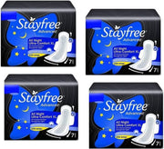 Stayfree Advanced AllNight XL, Pack of 4 (Pack of 28)