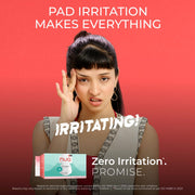 Nua Complete Comfort Sanitary Pads for Sensitive Skin | Pack of 50 Pads (12 Heavy Flow, 20 Medium Flow, 18 Light Flow) with Disposal covers | Zero Irritation | Comfortable All-Day Protection | Ultra-Thin | Super Absorbent | No rashes | 50% Wider Back | 100% Toxic-Free, Dermatologically Tested