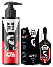 Beardo Beard Care | GodFather Beard Wash 100ml & GodFather Beard Oil 30ml (Set of 2)